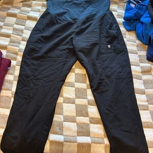 Maternity black straight scrub bottoms